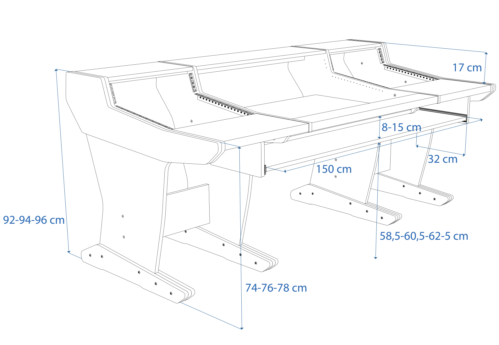 Dimensions Left View