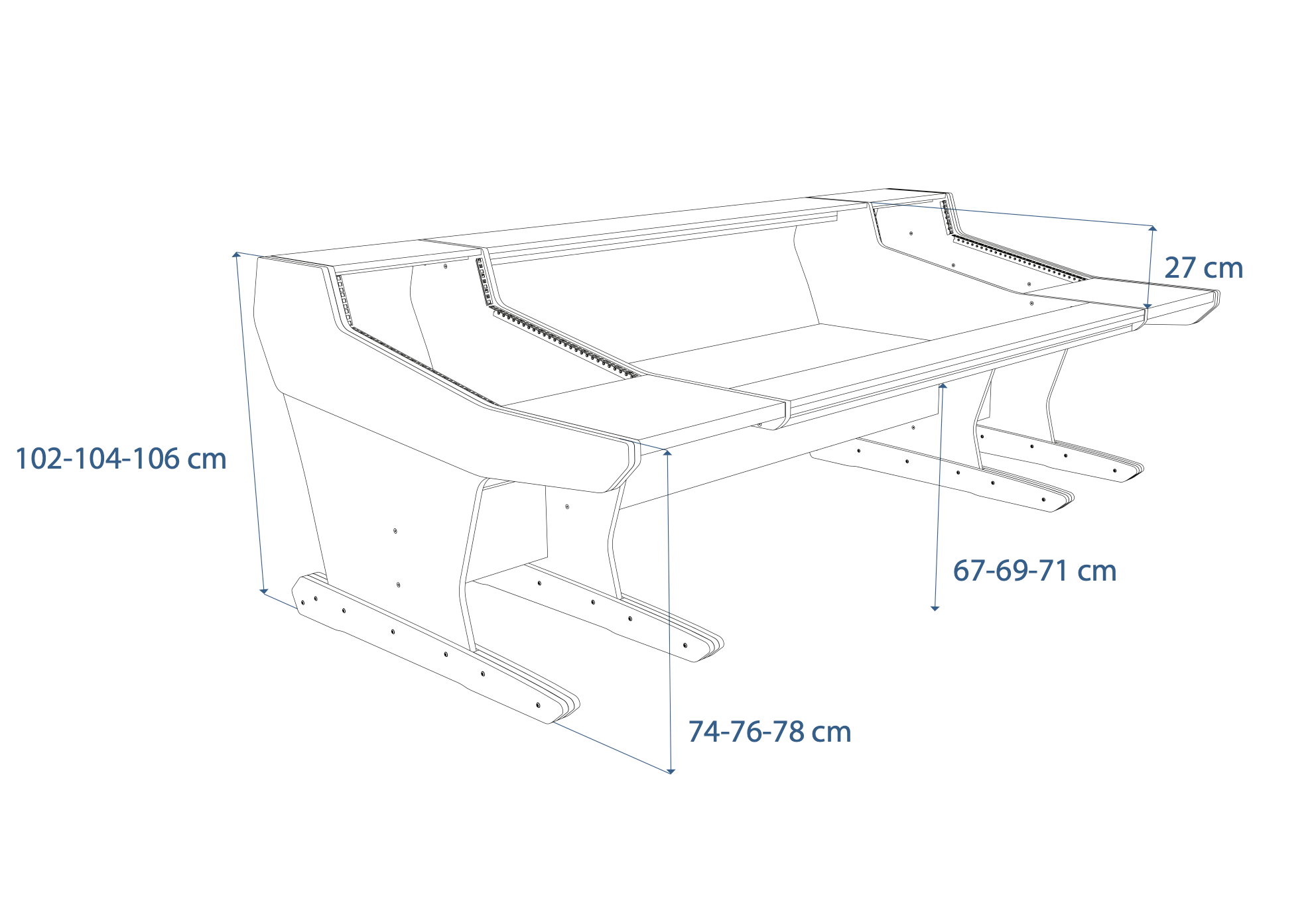 Dimensions Left View