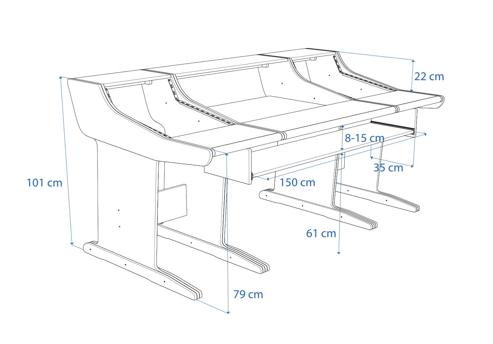 Dimensions Left View