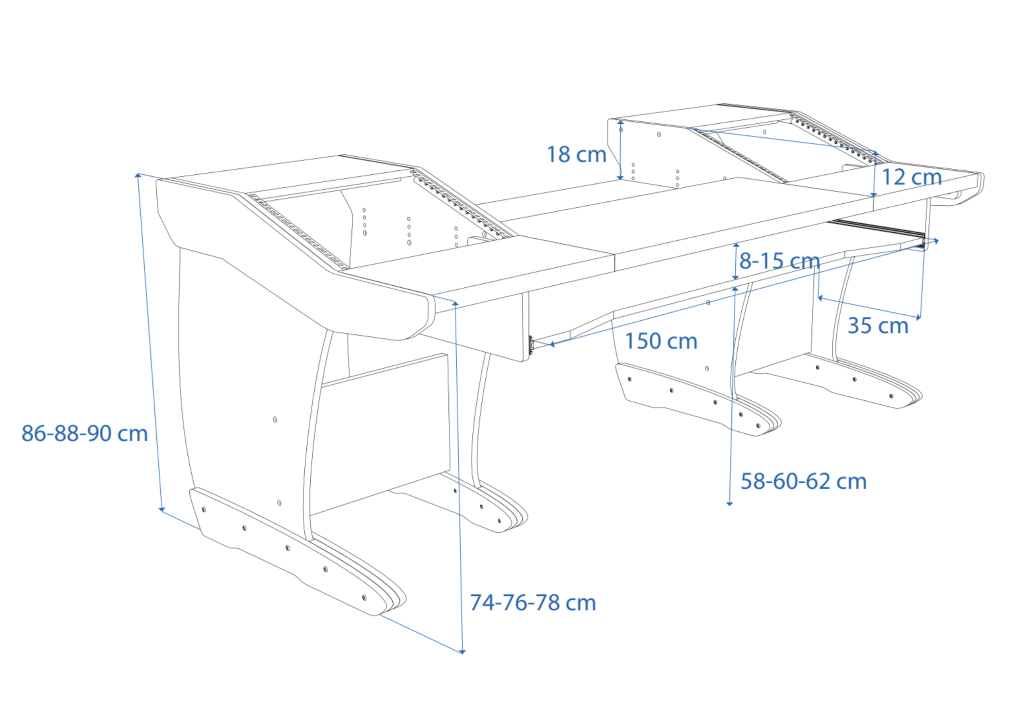 Dimensions Left View