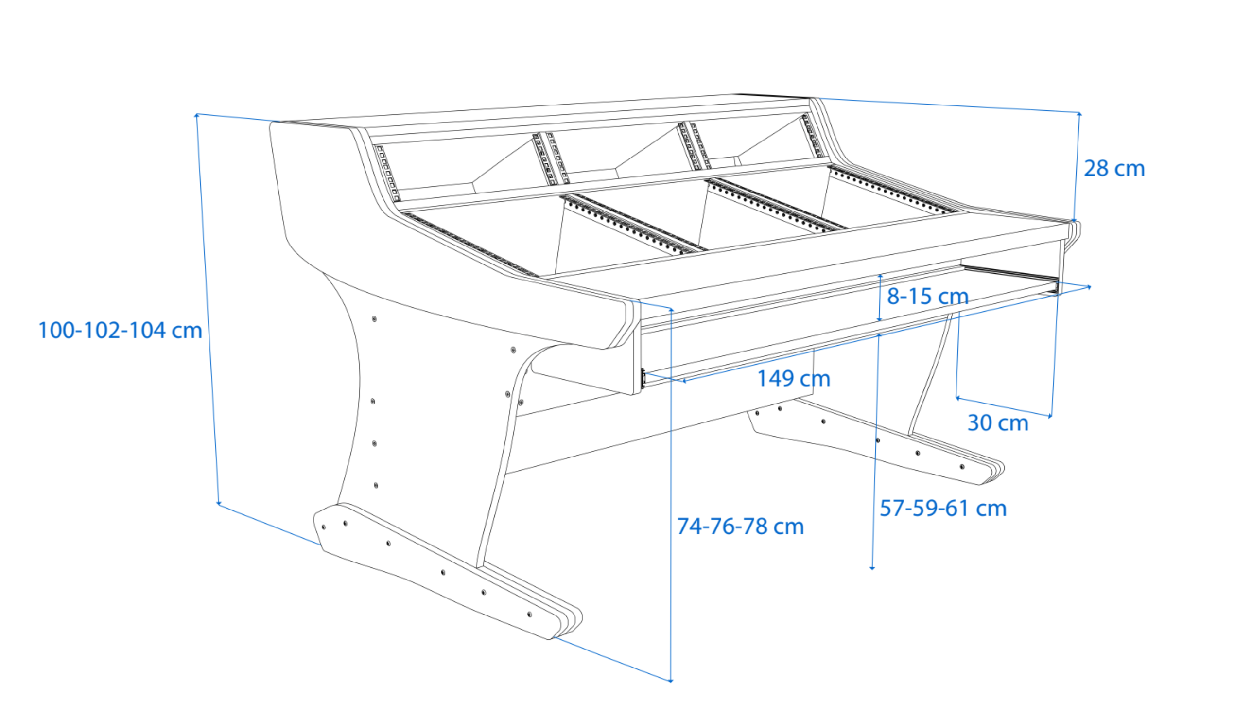 Dimensions Left View