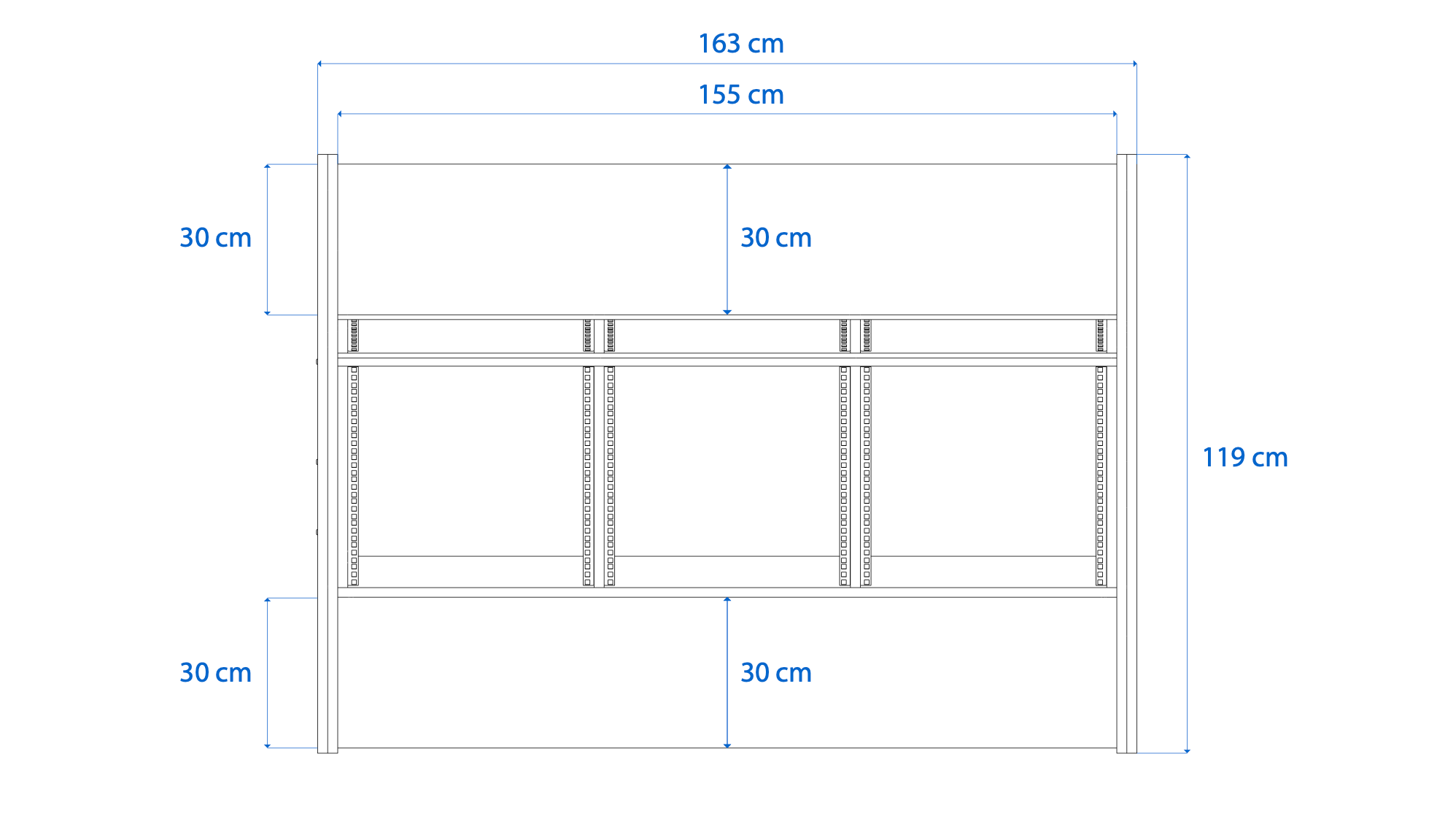 Dimensions Right View