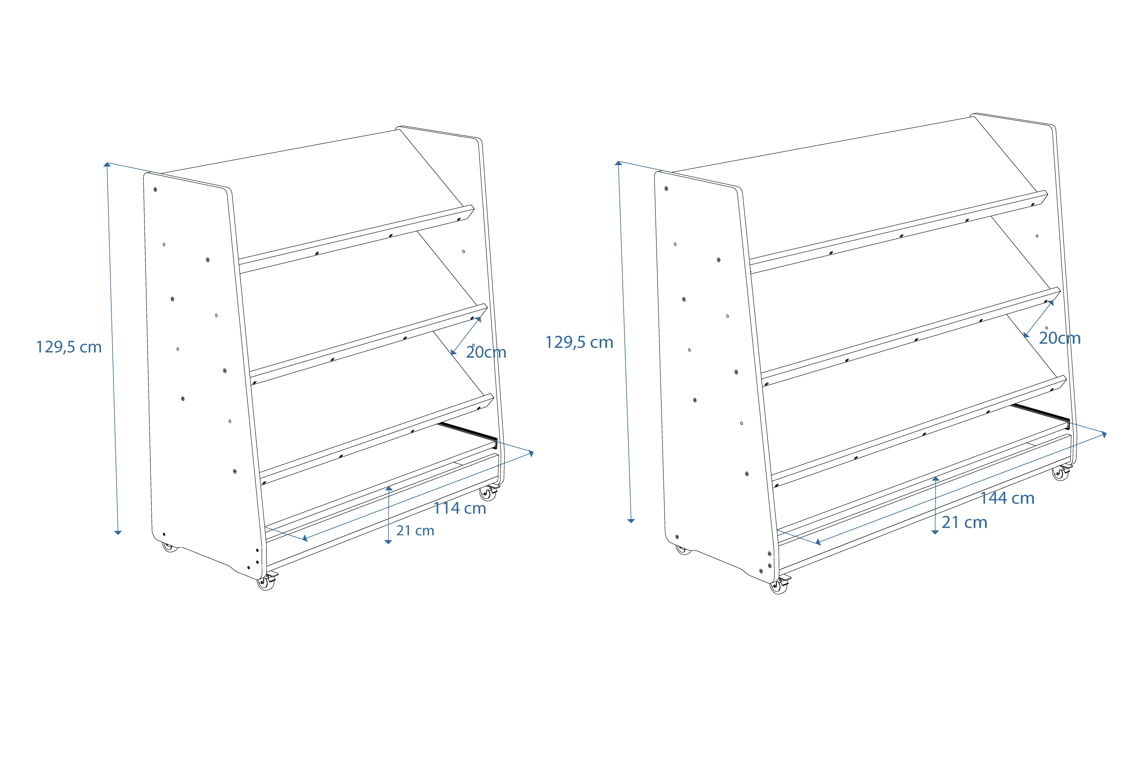 Dimensions Left View