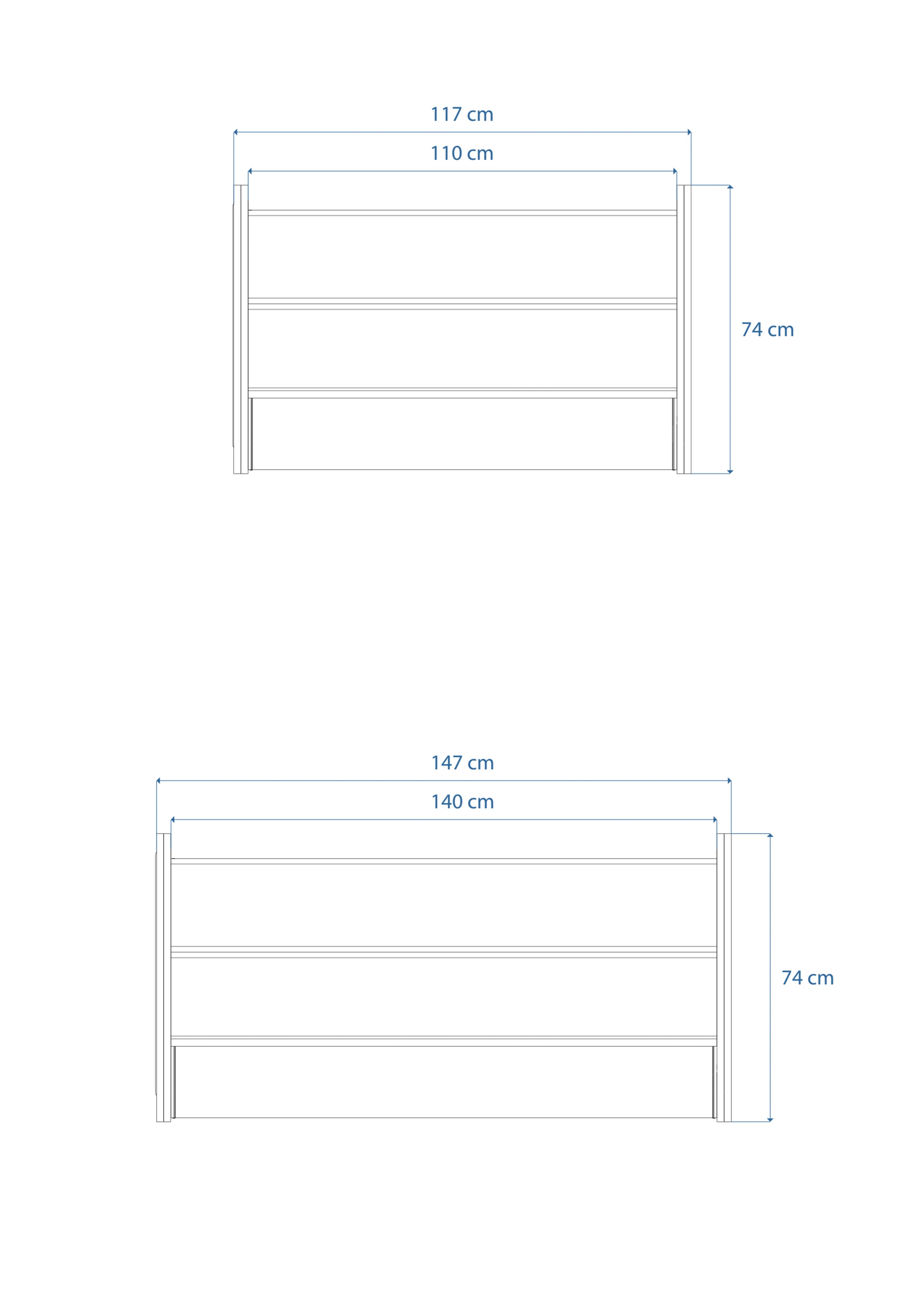 Dimensions Right View