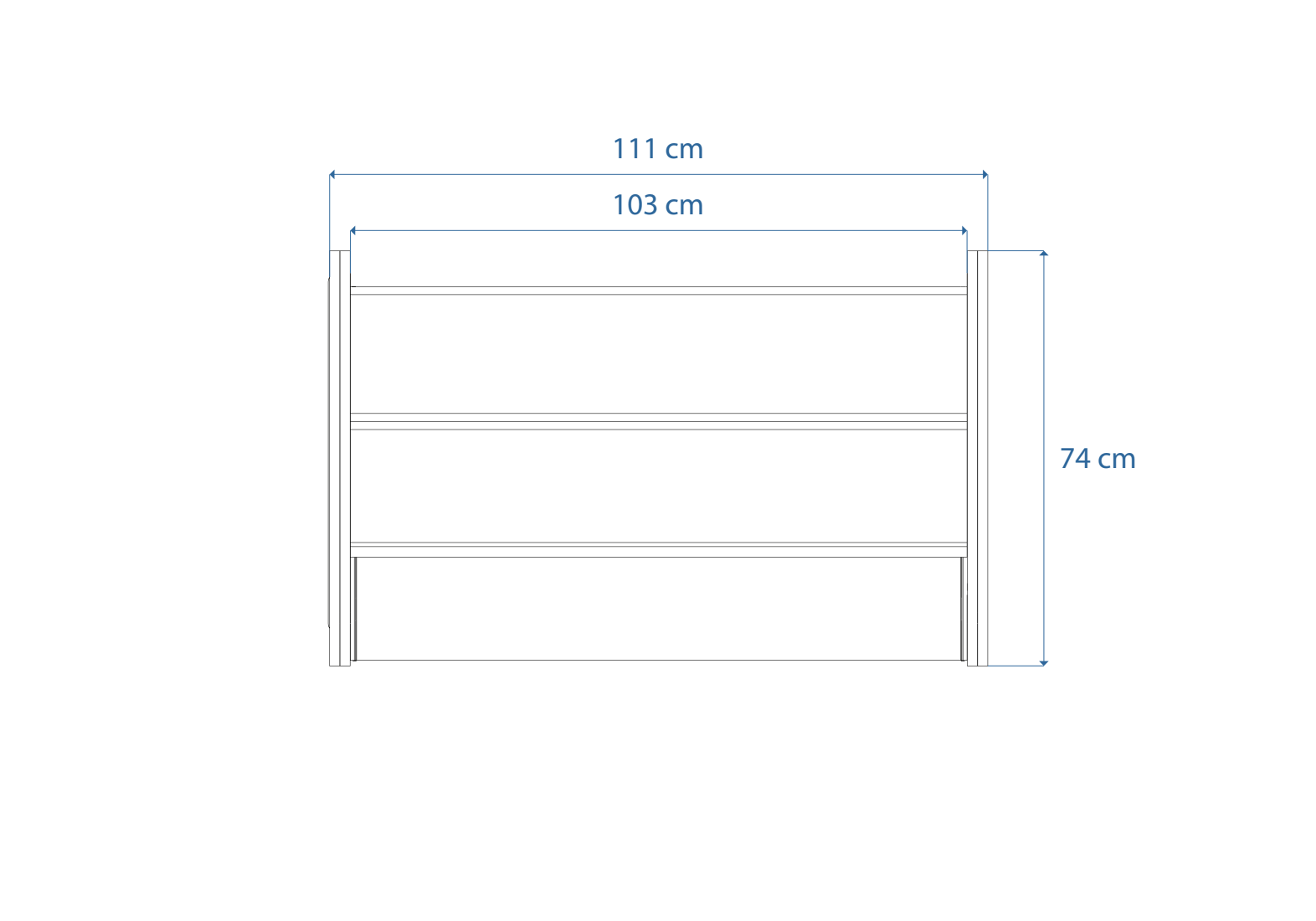 Dimensions Right View