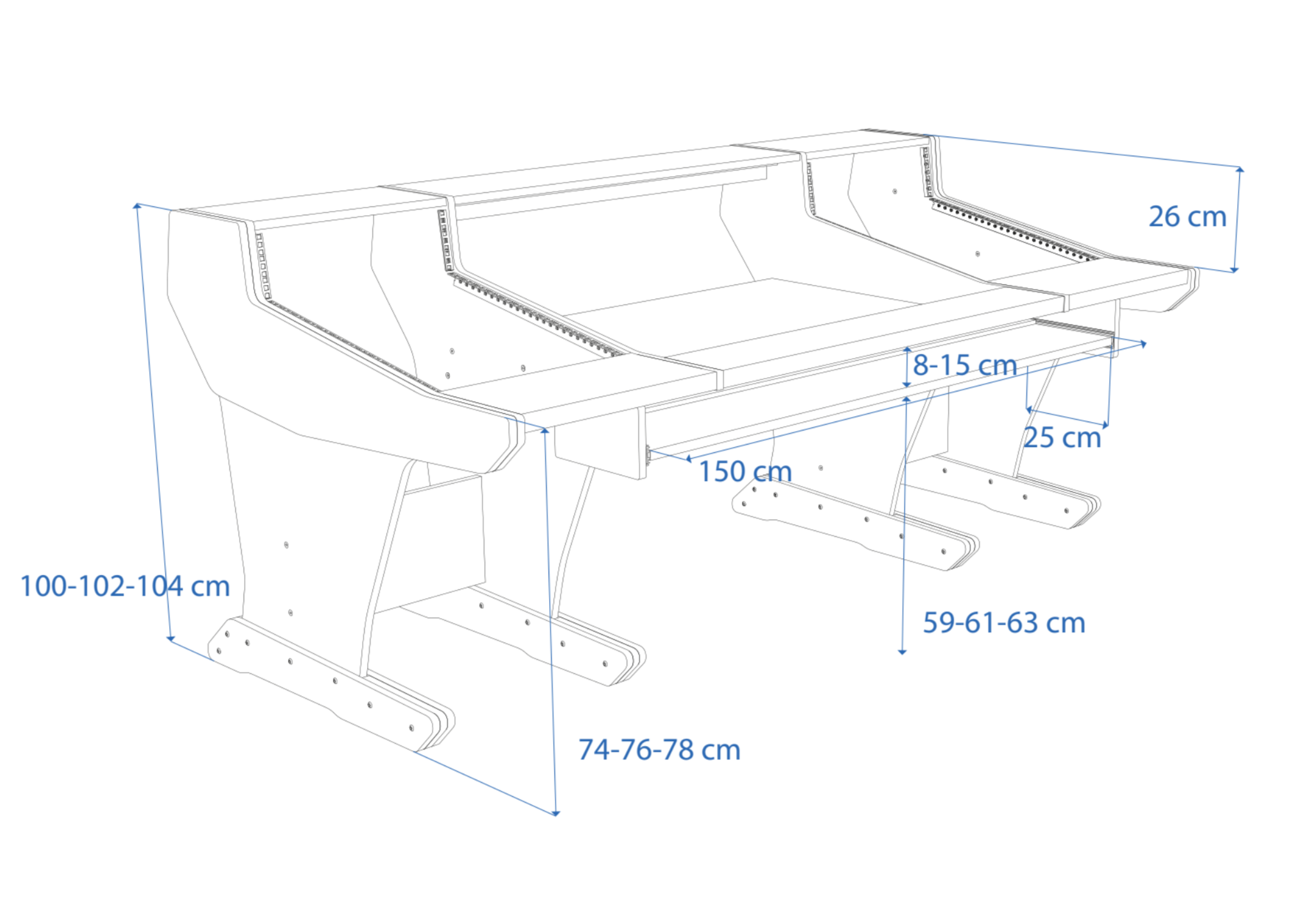 Dimensions Left View